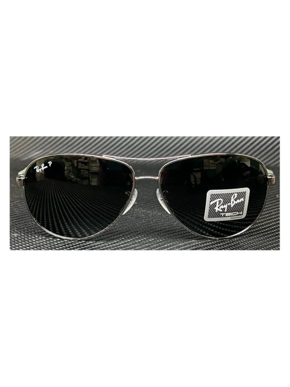 New Ray Ban Men  Gunmetal Sunglasses  61- 13- 140